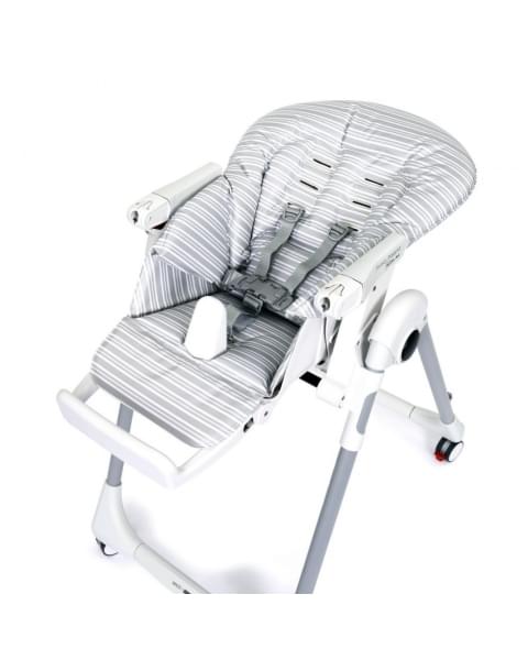 Стульчик для кормления Peg-Perego Prima Pappa Follow Me, Linear Grey (Серый в полоску)