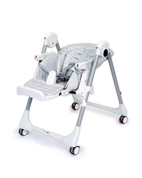 Стульчик для кормления Peg-Perego Prima Pappa Follow Me, Linear Grey (Серый в полоску)