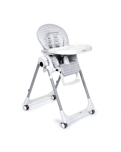 Стульчик для кормления Peg-Perego Prima Pappa Follow Me, Linear Grey (Серый в полоску)