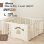 Большой детский игровой манеж UNIX Kids Classic Tree House 130 x 130 Camel