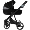 Детская коляска Roan Sol Vintage Leather 2.0 3 в 1 с автокреслом Tutis Elo Lux Edusky Black SL/10/L Black/Black/руч.Черный