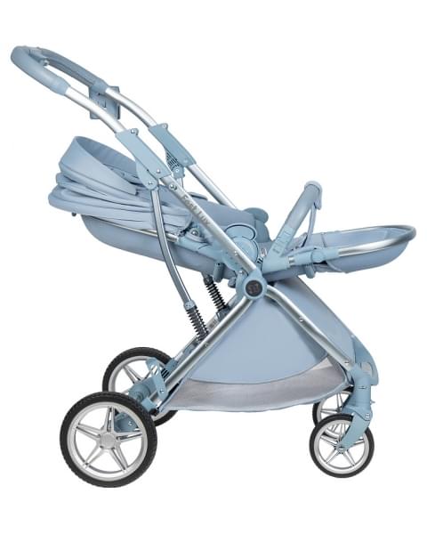 Детская прогулочная коляска Farfello Fest Lux Небесно-голубой FL-8 цветная рама