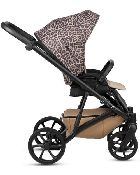 Коляска 3 в 1 Tutis Viva 6+ Leather Wild Elegance, Savannah Brwon (323) с автокреслом Tutis Beno (0-13 кг)