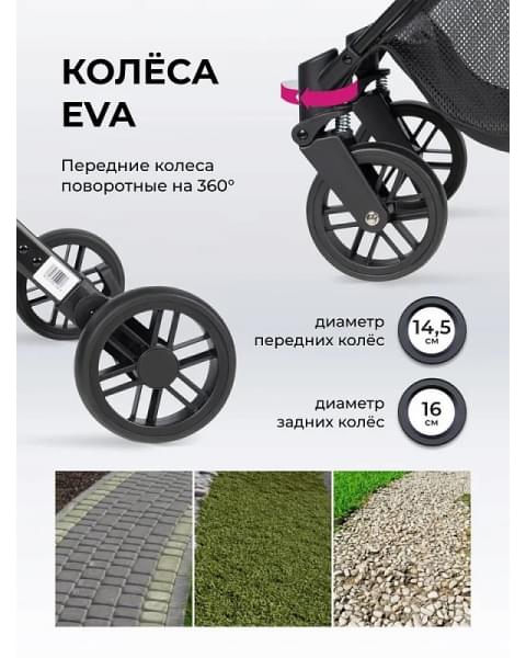 Kоляска детская прогулочная Farfello Comfy Go Comfort 2025 CG-015, серый