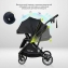 Детская прогулочная коляска Farfello Fest Lux Угольно-черный/Carbon black FL-12 черная рама