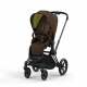 Коляска прогулочная Cybex Priam IV шасси Matt Black, Khaki Green (Хаки)