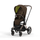 Коляска прогулочная Cybex Priam IV шасси Rose Gold, Khaki Green (Хаки)