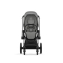 Коляска 2 в 1 Cybex Priam IV шасси Chrome Black, Soho Grey (Серый)