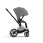 Коляска 2 в 1 Cybex Priam IV шасси Chrome Black, Soho Grey (Серый)