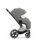 Коляска 2 в 1 Cybex Priam IV шасси Chrome Black, Soho Grey (Серый)