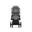 Коляска 3 в 1 Cybex Priam IV шасси Chrome Black, Soho Grey (Серый)