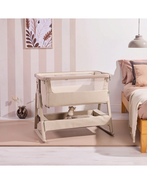 Колыбель приставная Tutti Bambini CoZee Air 2 с колесами Soft Walnut/Cocoa