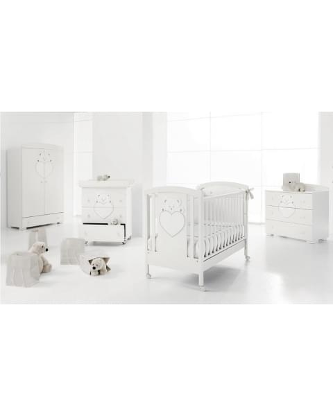 Детский пеленальный комод Erbesi Cucciolo белый