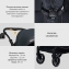 Детская прогулочная коляска Farfello Fest Lux Угольно-черный/Carbon black FL-12 черная рама