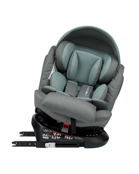Автокресло Indigo Smart plus Isofix серый-зеленый