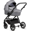 Детская коляска 3 в 1 Tutis Leo 3+ с автокреслом Beno Black (227) Stone Grey