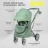Детская прогулочная коляска Farfello Fest Lux Зеленый/Green FL-13 цветная рама