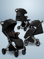 Прогулочная коляска Amarobaby Handy, черный/серебряный