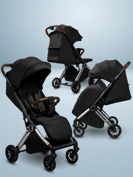 Прогулочная коляска Amarobaby Handy, черный/серебряный