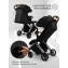Прогулочная коляска Amarobaby Handy, черный/серебряный