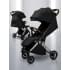 Прогулочная коляска Amarobaby Handy, черный/серебряный
