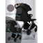 Прогулочная коляска Amarobaby Handy, черный/серебряный
