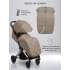 Прогулочная коляска Amarobaby Handy, бежевый/серебряный
