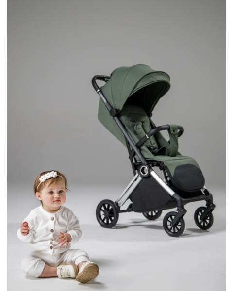 Прогулочная коляска Amarobaby Handy, бежевый/серебряный