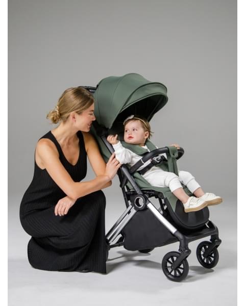 Прогулочная коляска Amarobaby Handy, бежевый/серебряный