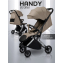 Прогулочная коляска Amarobaby Handy, бежевый/серебряный