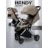 Прогулочная коляска Amarobaby Handy, бежевый/серебряный