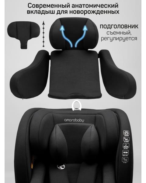 Детское удерживающее устройство Amarobaby Triumph, i-Size, 40-150 см