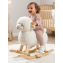 Овечка качалка AMAROBABY (Dolly), белый, 65х34х60 см.