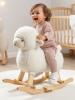 Овечка качалка AMAROBABY (Dolly), белый, 65х34х60 см.