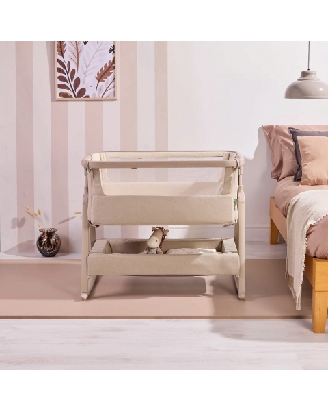 Колыбель приставная Tutti Bambini CoZee Air 2 с колесами Soft Walnut/Cocoa