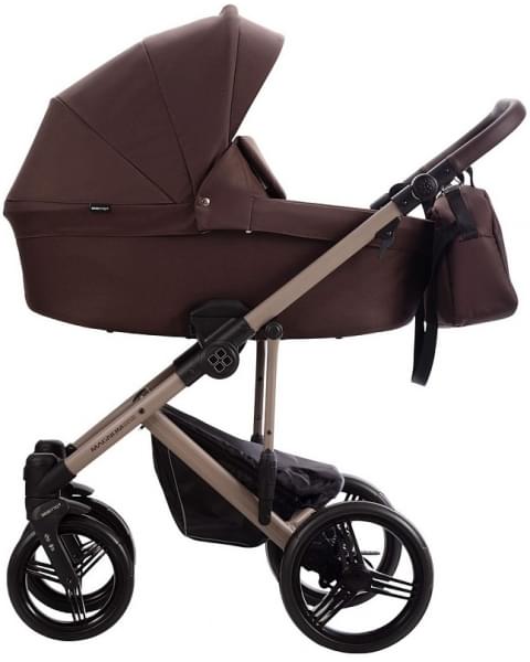 Детская коляска Bebetto Magnum Light 2 в 1 20 коричневый, бежевая рама