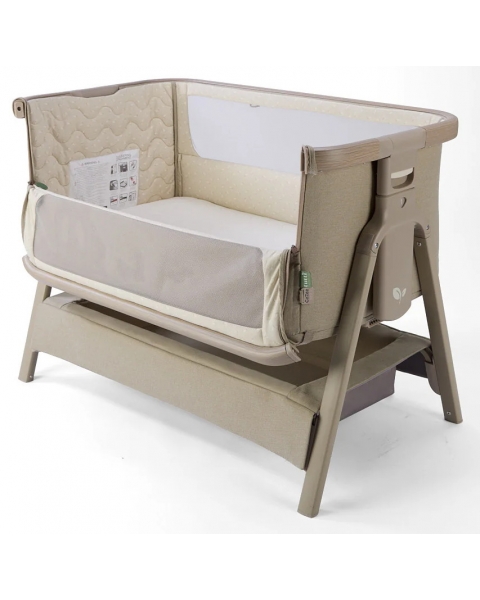 Колыбель приставная Tutti Bambini CoZee Air 2 с колесами Soft Walnut/Cocoa