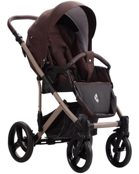 Детская коляска Bebetto Magnum Light 2 в 1 20 коричневый, бежевая рама