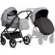 Детская коляска 3 в 1 Tutis Leo 3+ с автокреслом Beno Black (227) Stone Grey