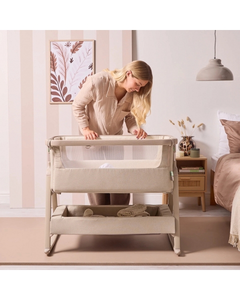 Колыбель приставная Tutti Bambini CoZee Air 2 с колесами Soft Walnut/Cocoa