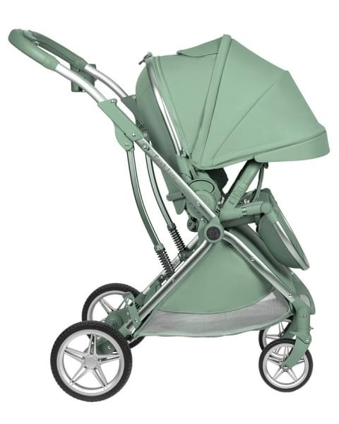 Детская прогулочная коляска Farfello Fest Lux Зеленый/Green FL-13 цветная рама