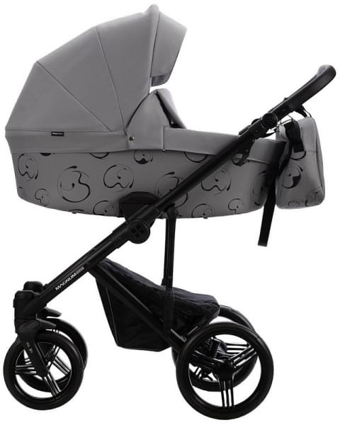 Детская коляска Bebetto Magnum Light SE 2 в 1 07 св.серый, черная рама