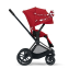 Коляска прогулочная Cybex Priam III Jeremy Scott Petticoat шасси Matt Black, Jeremy Scott Petticoat (Красный с узором)