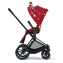 Коляска прогулочная Cybex Priam III Jeremy Scott Petticoat шасси Matt Black, Jeremy Scott Petticoat (Красный с узором)