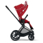 Коляска прогулочная Cybex Priam III Jeremy Scott Petticoat шасси Matt Black, Jeremy Scott Petticoat (Красный с узором)