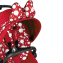 Коляска прогулочная Cybex Priam III Jeremy Scott Petticoat шасси Matt Black, Jeremy Scott Petticoat (Красный с узором)
