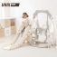 Горка с качелями UNIX Kids Car Grey
