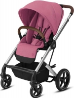 Коляска прогулочная Cybex Balios S Lux шасси Silver, Magnolia Pink (Розовый)