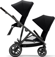 Прогулочная коляска для двойни Cybex Gazelle S шасси Taupe, Deep Black (Черный)