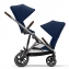 Прогулочная коляска для двойни Cybex Gazelle S шасси Taupe, Deep Black (Черный)